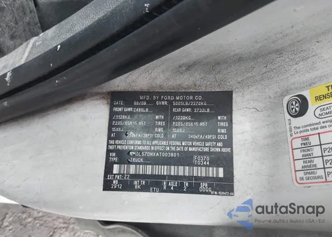 2010 Ford Transit Connect Xlt из США, поврежденный, VIN NM0LS7DNXAT003801